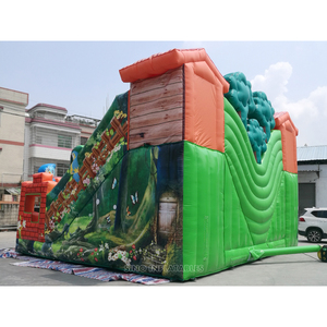 28'x26 'Lớn rừng chủ đề thế giới trẻ em <span class=keywords><strong>Inflatable</strong></span> sân chơi với Slide làm bằng chì Vật liệu miễn phí từ Sino inflatables nhà máy - Product Image 3