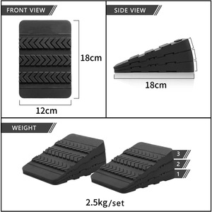 แผ่นยางกันลื่นสำหรับสควอท ขนาด 18x12x2.5 ซม. ปรับความสูงได้ สำหรับเดดลิฟท์ ยกน้ำหนัก อุปกรณ์ฟิตเนส - Product Image 5