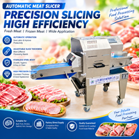 Machine à trancher la viande automatique ZEKO CNC pour bœuf frais, porc, poulet, épaisseur réglable, traitement alimentaire commercial