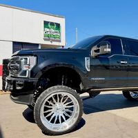 Rines de Aluminio Forjado Personalizados SL 22X12 24X12 24X14 26X14 28X16 8x170 8x180 6x139.7 con Tapas Centrales Flotantes para GMC Sierra