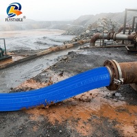 Tuyau d'irrigation plat personnalisé de 4 pouces, longueur sur mesure, 8 bars, multicolore, en PVC, utilisé pour l'élimination de la boue dans les mines