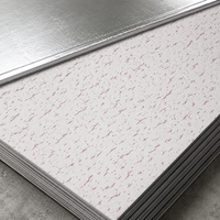 Plaques de plafond en plâtre laminées PVC avec support en feuille d'aluminium |   Panneau de plafond suspendu décoratif pour la décoration intérieure moderne