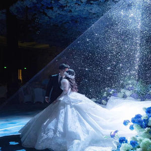 Proyector de fuente de luz LED RGB a todo color, máquina de nieve y humo para bodas y uso en escenarios de DJ - Product Image 5