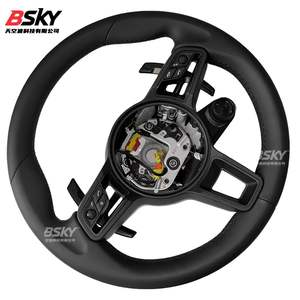 Adaptateur de volant en cuir <span class=keywords><strong>SC</strong></span> adapté aux ventes directes d'usine <span class=keywords><strong>Porsche</strong></span> 718 991 <span class=keywords><strong>911</strong></span> Panamera Cayenne Cayman Boxster - Product Image 2