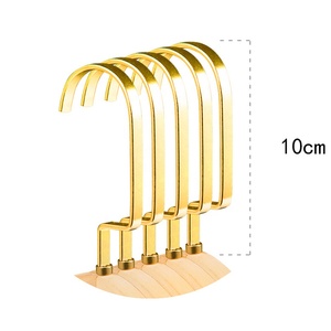 Móc vuông kim loại vàng thân thiện với môi trường chất lượng cao cho các phụ kiện quần áo và móc treo bằng gỗ với các tùy chọn tùy chỉnh - Product Image 5