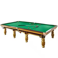 Moderner Professioneller Maßgefertigter Snooker-Billardtisch Massivholz-Oberfläche Marmor-Schiefer 10/12ft Luxuriös Umweltfreundlich Langlebig Echt