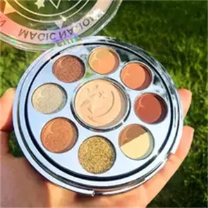 Paletas de sombra para olhos, paleta de sombra para olhos com glitter pressionado, venda quente, atacado, ES09-6