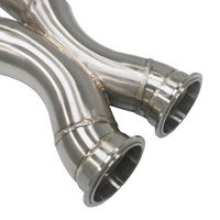 Tube intermédiaire haute performance en acier inoxydable SS304 de 70 mm pour M3 M4 F80 F82 3.0T 2014-2019, longueur égale, finition brossée 1,5 mm