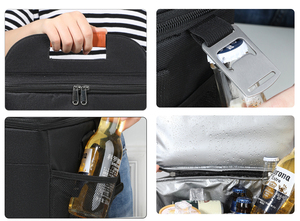 Bolsa Térmica Personalizada para Picnic, Bolsa Refrigerante para Conservación <span class=keywords><strong>de</strong></span> Alimentos, Lonchera para el <span class=keywords><strong>Trabajo</strong></span> y la Escuela, Bolsa para Llevar <span class=keywords><strong>Comida</strong></span> con Abrebotellas - Product Image 2
