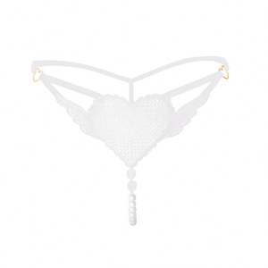Wholesale Lingerie Online 2 Piece Transparent Sexy Lace Transparent Bra Set Lingerie Thong Wear for Women - Product Image 4