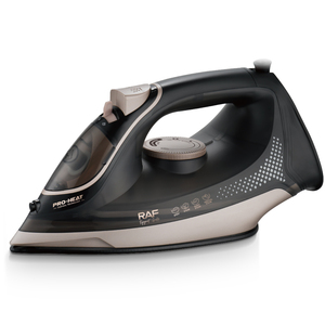 Fer à vapeur électrique RAF R.18003 2200 W avec semelle en céramique nano, réservoir d'eau de 380 ml, pulvérisation d'eau, vapeur pulsée, vapeur verticale, entretien des vêtements - Product Image 1