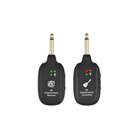8x pemancar gitar elektrik sistem nirkabel & penerima Amplifier isi ulang bawaan bahan plastik & logam