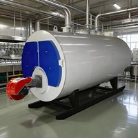 Chaudière à eau chaude atmosphérique à tubes de fumée à haute efficacité industrielle, série CWNS, pour chauffage central