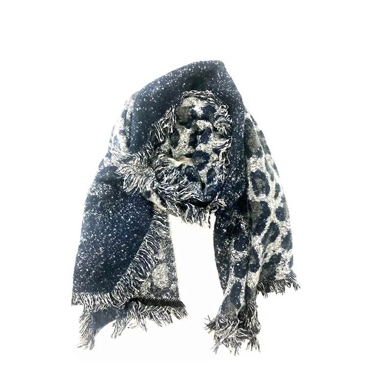 Autumn and Winter Leopard Warm Thick women scarf/ Shawl Dual Purpose