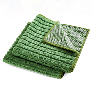 Paño de limpieza de platos de cocina tejido Marp de microfibra universal personalizado para secado rápido paño de limpieza de fregado de microfibra - Product Image 1