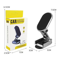 Produits très vendus Accessoires pour téléphones portables Support magnétique puissant pour téléphone de voiture Support pliable Support universel en alliage de zinc OEM
