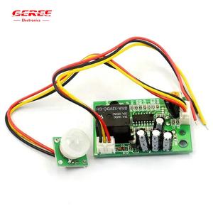 12v röle çıkış modülü Pir Ir pyroelektrik kızılötesi modülü 12V sensör anahtarı kızılötesi ve insan vücudu indüksiyon - Product Image 1
