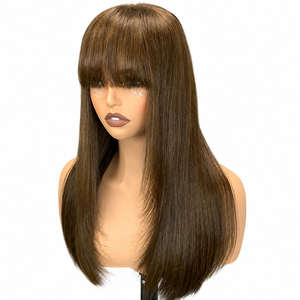 Promotion 142$ Letsfly Perruques Lace 5x5 à densité 300% avec frange SDD, en cheveux humains vietnamiens, vente en gros, 20 pouces - Product Image 5