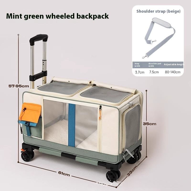 Bandoulière vert beige