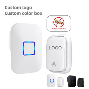 Timbre Inalámbrico Daytech, Impermeable, con 60 Melodías, 5 Niveles de Volumen, Largo Alcance de 150m, Blanco+Negro - Product Image 1