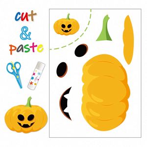 Diseños Festivos de Halloween Favoritos de los Niños, Pegatinas Divertidas, Juguete, Manualidades de Papel para Niños, Libro de Actividades de Recorte para Niños y Niñas - Product Image 3