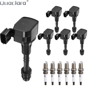 6x Bobines d'allumage en cuivre, bougie d'allumage 3.5 V6 pour Murano Maxima Altima Quest Xterra <span class=keywords><strong>Qashqai</strong></span> 2002-2008 22448-8J115 224488J111 - Product Image 3