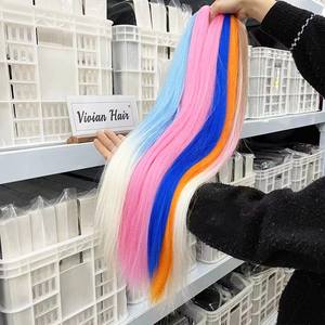 Super Braib Kanekalon, tresses définitionnées, postiche en fibre Kanekalon, faible chaleur, cheveux à tresser Kankelon pré-étirés, marque privée - Product Image 4