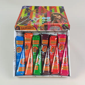 Toptan hint su geçirmez kına yapıştırın çok renkli vücut boya el-boyalı Mehndi konileri geçici vücut dekoratif malzemeleri - Product Image 6