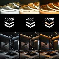Bande lumineuse LED COB ultra-fine 3 mm 5 mm, autocollante, installation facile pour salon, chambre, cuisine