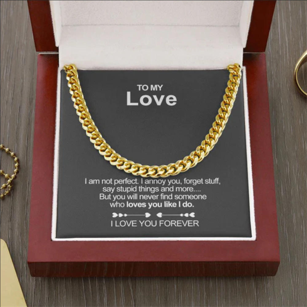 Necklace (Gold) + Card Light Box