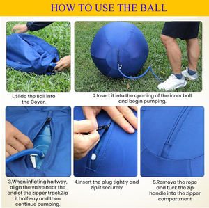 Pelota de Yoga para Mascotas, Resistente al Agua, Cubierta con Tela Resistente, Divertida y Duradera para Perros, para Jugar y Correr - Product Image 4