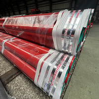 Tuyau d'incendie peint en rouge ASTM A795 SCH40 par Youfa, conçu pour les applications de protection incendie en immeubles de grande hauteur