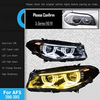 Pour l'assemblage des phares de la Série 5 F10, modèles 2011-2017 avec Angel Eyes bicolores et feux diurnes Golden Eye 12V 36W