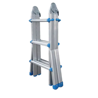 Échelle pliante double face facile à plier, 4, 5, 6 marches, portable, en aluminium, moderne, multifonctionnelle, échelle extensible