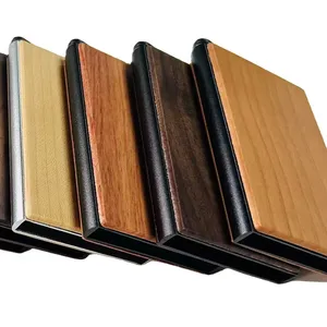 Grosir gaya baru kotak penyimpan kartu portabel kayu dapat disesuaikan