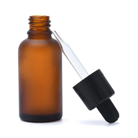 Flacons en verre haut de gamme de 5 ml, 10 ml, 15 ml, 30 ml, 50 ml, marron et vert, pour huiles essentielles, soins de la peau et crèmes pour les yeux, avec compte-gouttes