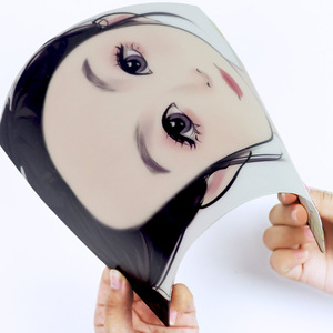 Ensemble de pinceaux professionnels pour peinture faciale en cheveux synthétiques Golden Phoenix, kit de pochoirs réutilisables, autocollants au <span class=keywords><strong>henné</strong></span>, fournitures corporelles 12 pièces - Product Image 4