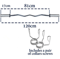 Barre de triceps, barre de boucle solide, barre d'haltérophilie de 2 pouces