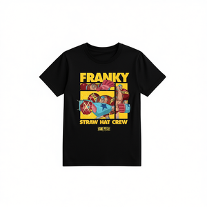 T-shirt pour homme One Piece Franky Straw Hat Crew Collage, cadeau anime - Product Image 2