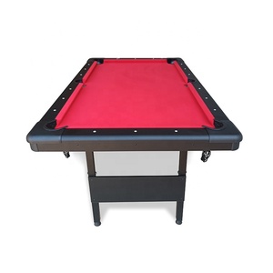 Mesa de Billar Portátil <span class=keywords><strong>TopSports</strong></span> de 6/7/8 Pies con Troneras de Cuero y Amortiguador de Goma con Patas Plegables - Product Image 5