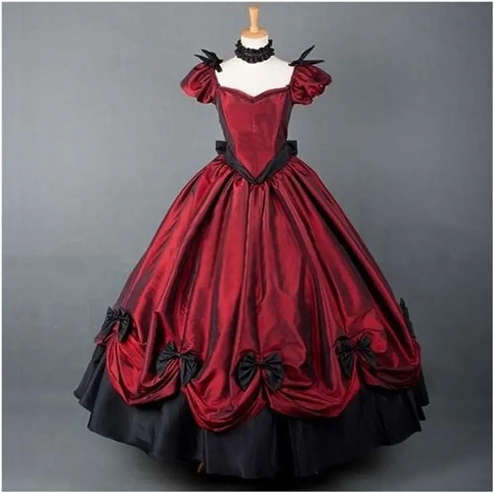 Thời Trung Cổ Victoria Lolita Phong Cách Dresses Trong Châu Âu Bow Có Thể Điều Chỉnh Cung Điện Trang Phục Ăn Mặc Cho Phụ Nữ Hiệu Suất Mặc