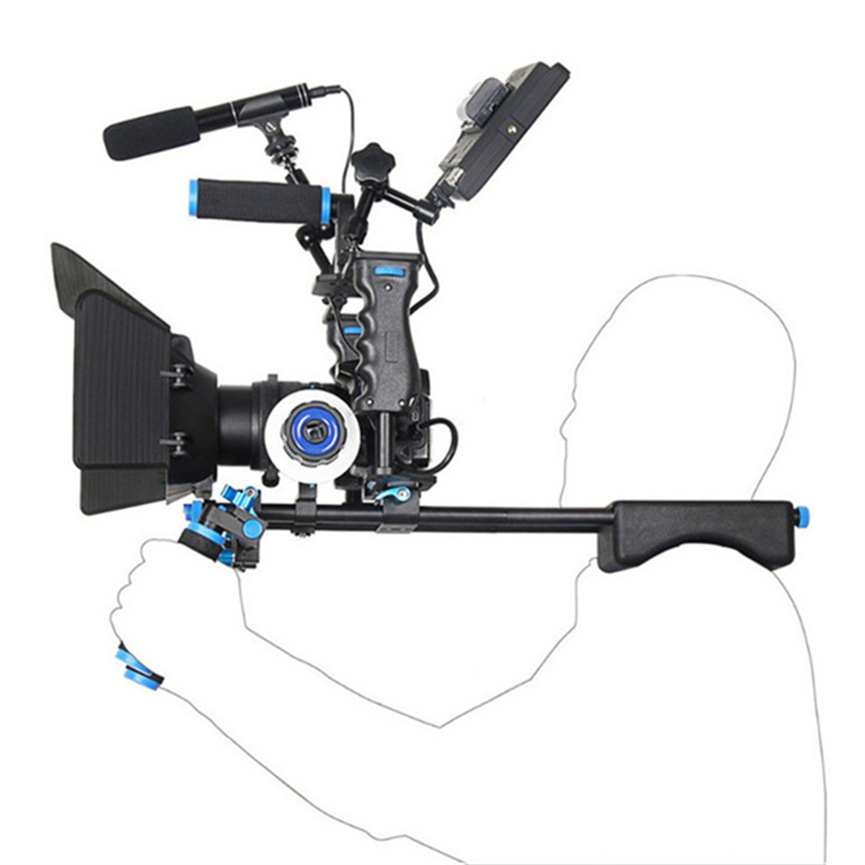 CAMVATE Épaule DSLR Pro Mont Soutien Rig Kit Canon Handgrip / Nikon