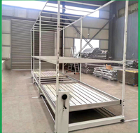 Système de culture hydroponique vertical mobile à plusieurs niveaux pour plantes d'intérieur