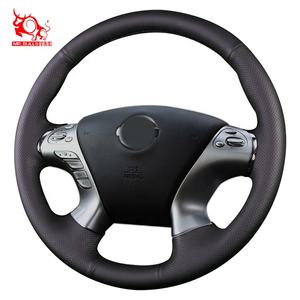 Accessoires d'intérieur de voiture couture couvre-volant designer pour Nissan Pathfinder <span class=keywords><strong>Concept</strong></span> Hybrid 2012 2014 2017 - Product Image 2