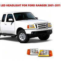 Phares LED de voiture en gros, boîtier chromé/noir 8512201000 pour Ford Ranger 2001-2011