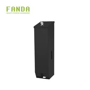 FANDA DISTRIBUTEUR DE ROULEAU DE PAPIER TOILETTE TRIPLE ENDUIT NOIR POUR TOILETTE PUBLIQUE - Product Image 2