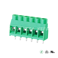 Bloque de terminales de tornillo de PCB de paso de 30A, conector de PCB de 3 polos, de 30A, de 1/2"