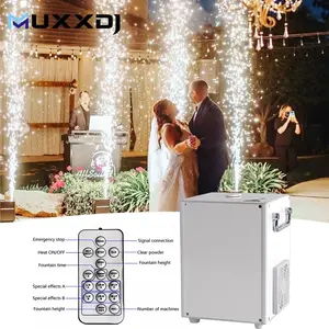 Wedding DJ Stage Effect 650 Watt DMX512 Cold Flame Sparkler Spark Firework Machine With Flight Case