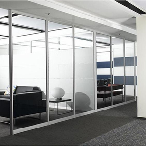 Cloison de séparation de <span class=keywords><strong>bureau</strong></span> en Aluminium/MDF avec stores magnétiques et porte à charnière - Product Image 3
