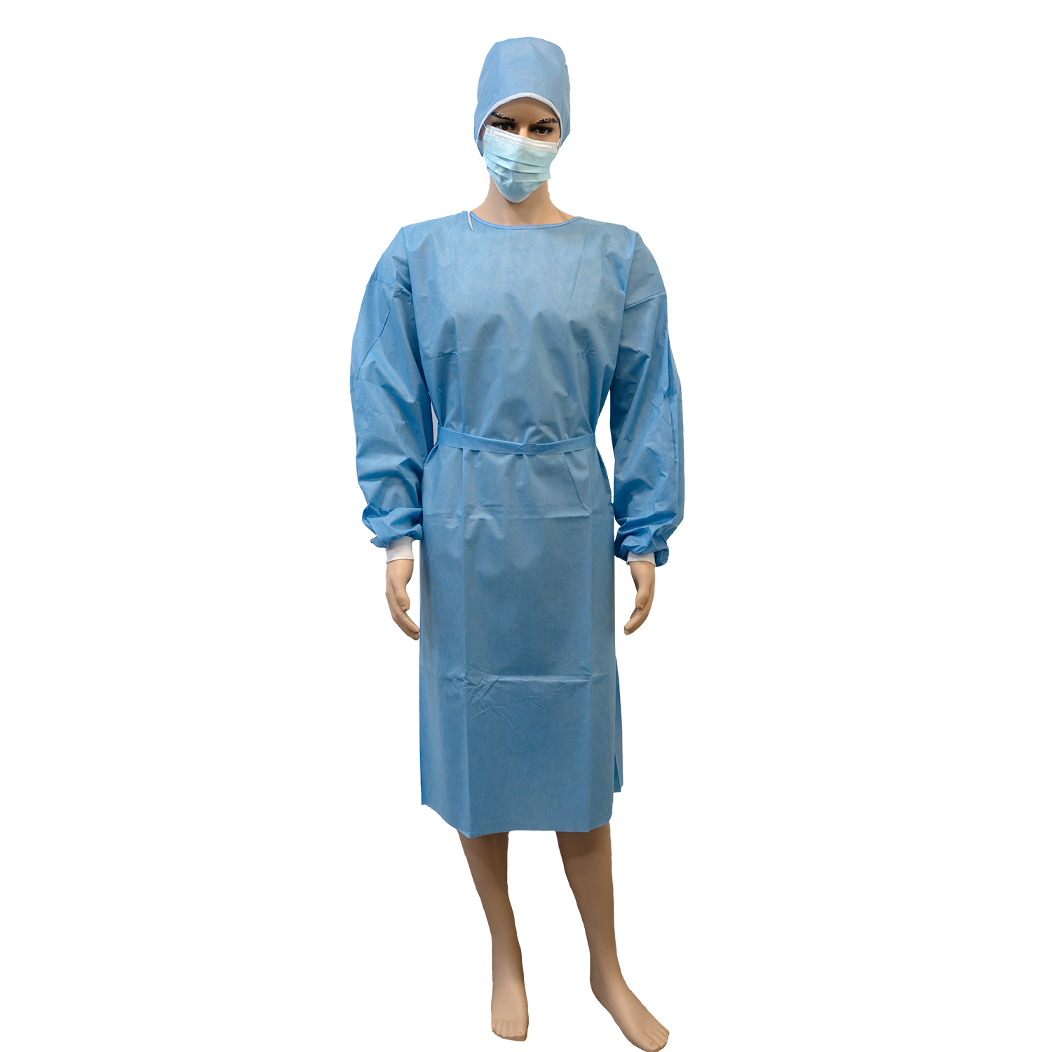 cheap disposable anti static disposable isolation gown reinforced sms gowns
